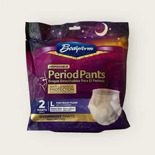 Bodyform Disposable Period Overnight Heavy Flow Pants Underwear Panties Large