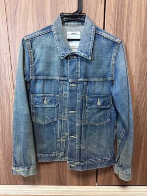 VISVIM SS 101 JKT DAMAGED Denim Jacket Indigo Cotton Size 1 Used From Japan mens