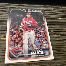 2024 Topps Update US-187 Noelvi Marte Cincinnati Reds Rookie Debut