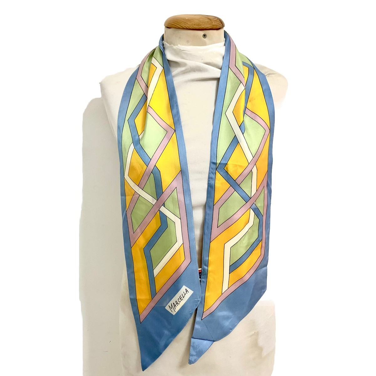 小物 Mame Hand Printed Rectangle Silk Scarf Hand Printed Rectangle Silk