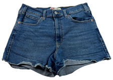 Signature By Levis Shorts Womens Size 12 Blue Denim Stretch Pockets