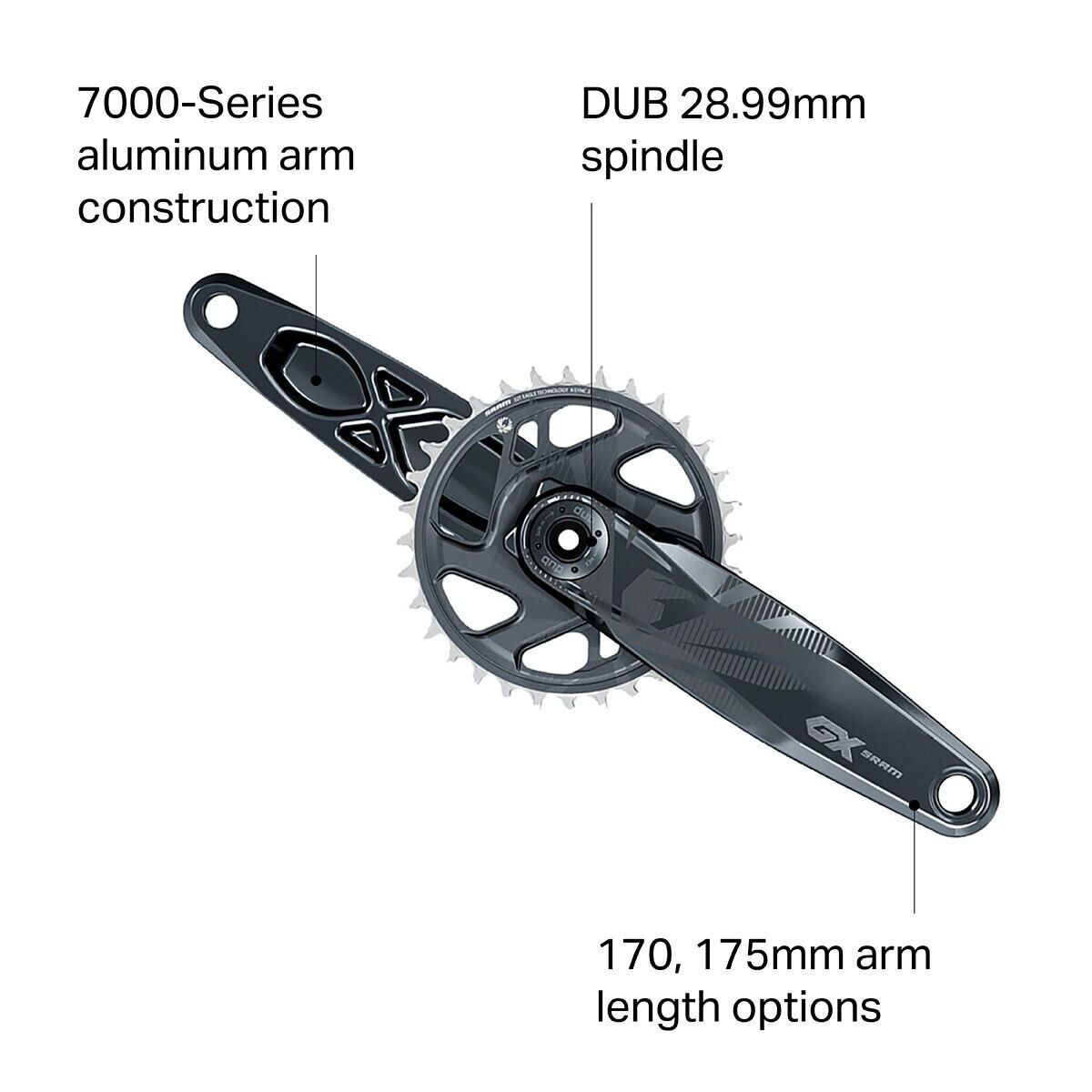SRAM GX Eagle DUB Crankset - Boost | eBay SRAM GX Eagle DUB Crankset - Boost | eBay