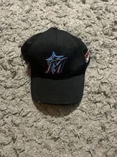 Youth Miami Marlins OC Sports Team MLB Adjustable Hat Cap Boys Baseball Black