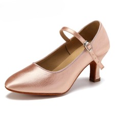 Women Ballroom Dance Shoes Silk Modern LatinShoes Satin Waltz Tango Dancing Heel