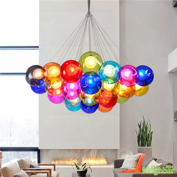 Multicolor pendant lights deals