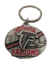 Atlanta Falcons NFL VINTAGE Logo Heavy Duty Metal Keychain Siskiyou 