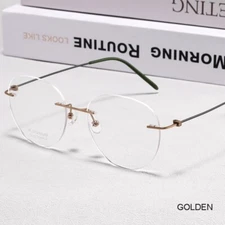 New Arrival Rimless Eyeglass Frames Titanium Round Glasses Frames BSF-S132