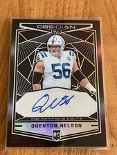 2018 Panini Obsidian Auto RC Quenton Nelson 050/100 #RKA-QN (C065)