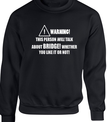 Bridge Mens Sweatshirt - Funny Hobby Statement Gift Present Card Game Cards