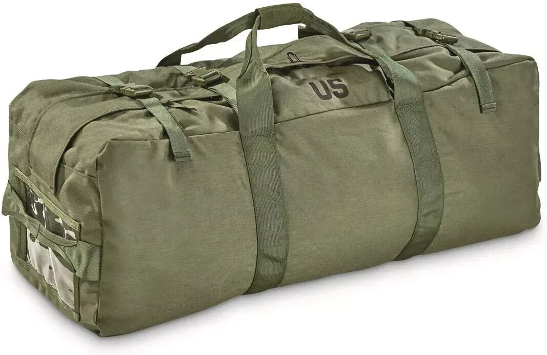 US Military IMPROVED Duffel Bag ZIPPERED Duffle Bag 8465-01-604