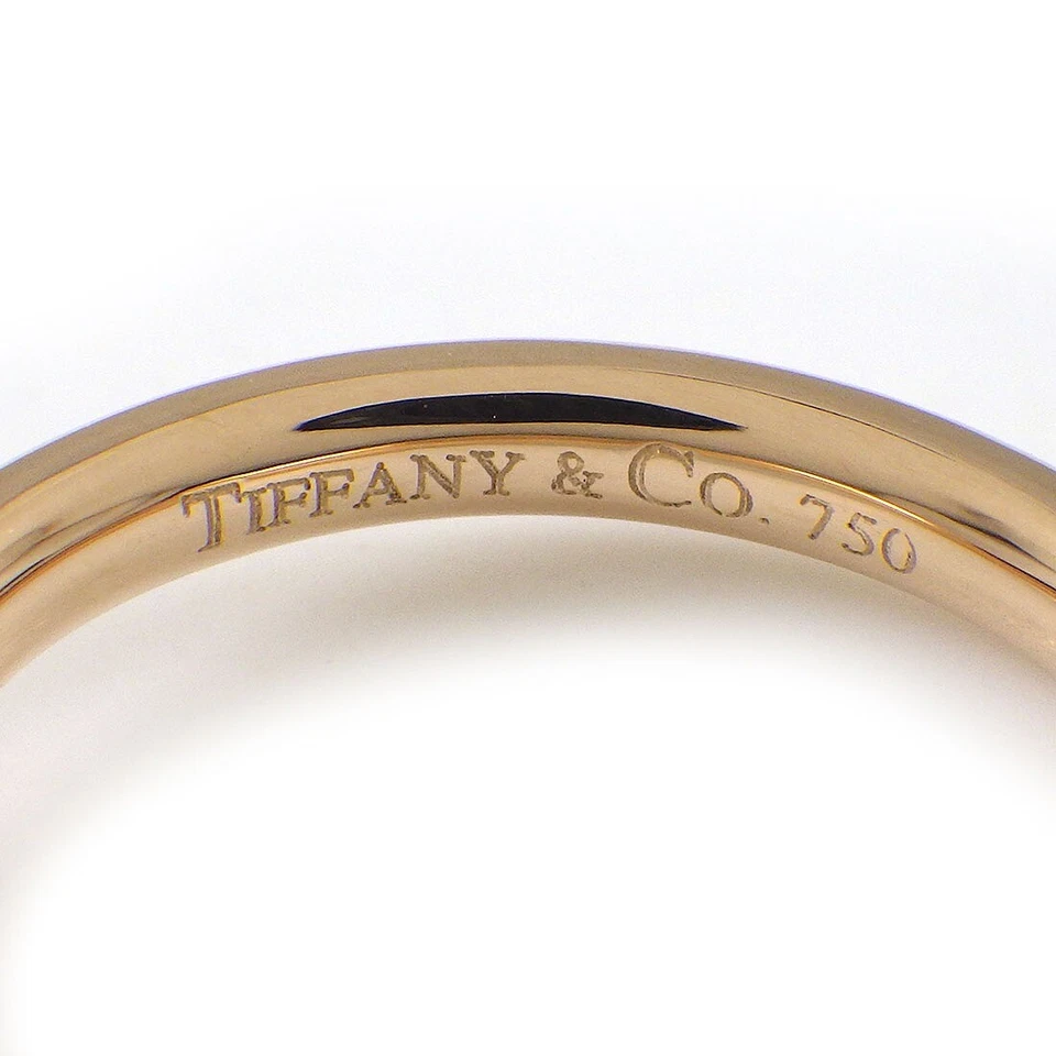 Anillo Tiffany & Co. Banda Curvada Onda Boda Elsa Peretti 9P Diamante 750RG US4.5 Foto 3 de 4