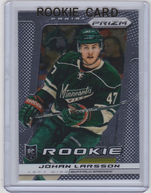 13-14 2013-14 PRIZM JOHAN LARSSON ROOKIE RC PANINI 211 BUFFALO SABRES