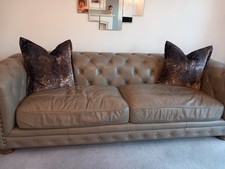Brixton 4 seater sofa in voyage/case leather.