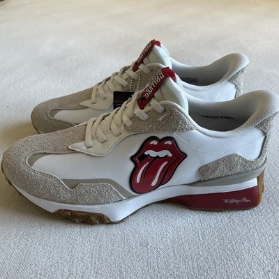 Skechers x Rolling Stones Men Size 12 Neo Jogger RS Lick White