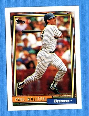 1992 Topps #600 Paul Molitor Milwaukee Brewers