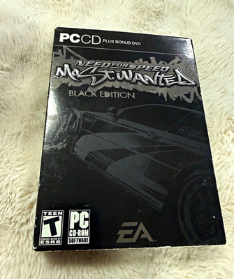 EA Need for Speed Most Wanted Black Edition PC Bonus DVD 4 Discs Case (No Disc1)