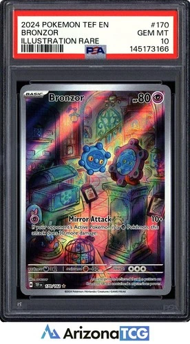 Pokemon 2024 Bronzor 170/162 Illustration Rare Temporal Forces GEM MINT PSA 10