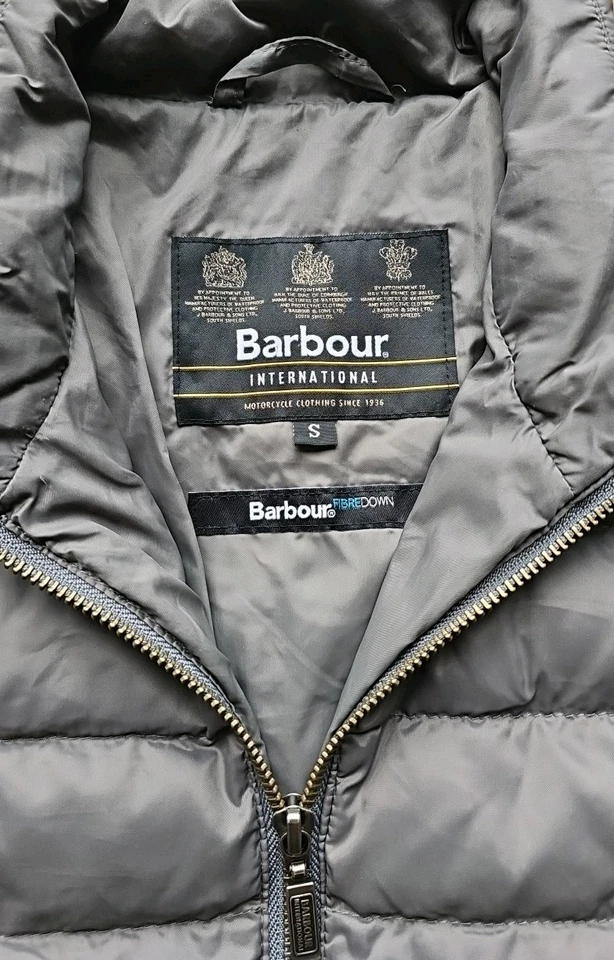Chaqueta para hombre Barbour International Impeller gris talla pequeña Foto 2 de 4