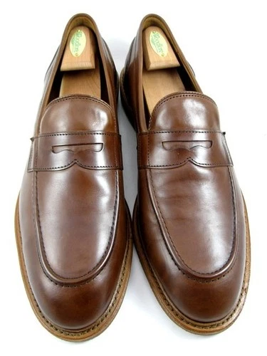 Allen Edmonds "RANDOLPH" VERSE Slip-On Penny Loafers 13 D Chili WORN ONCE (750N)