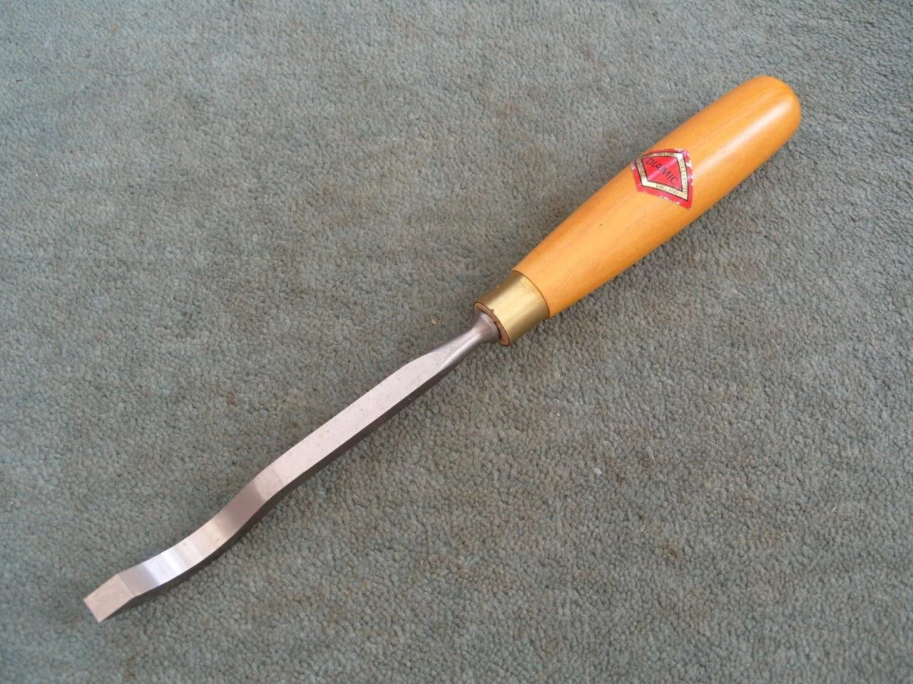 3/8" wide Swan neck mortice chisel by Henry Taylor, Sheffield, Unused.