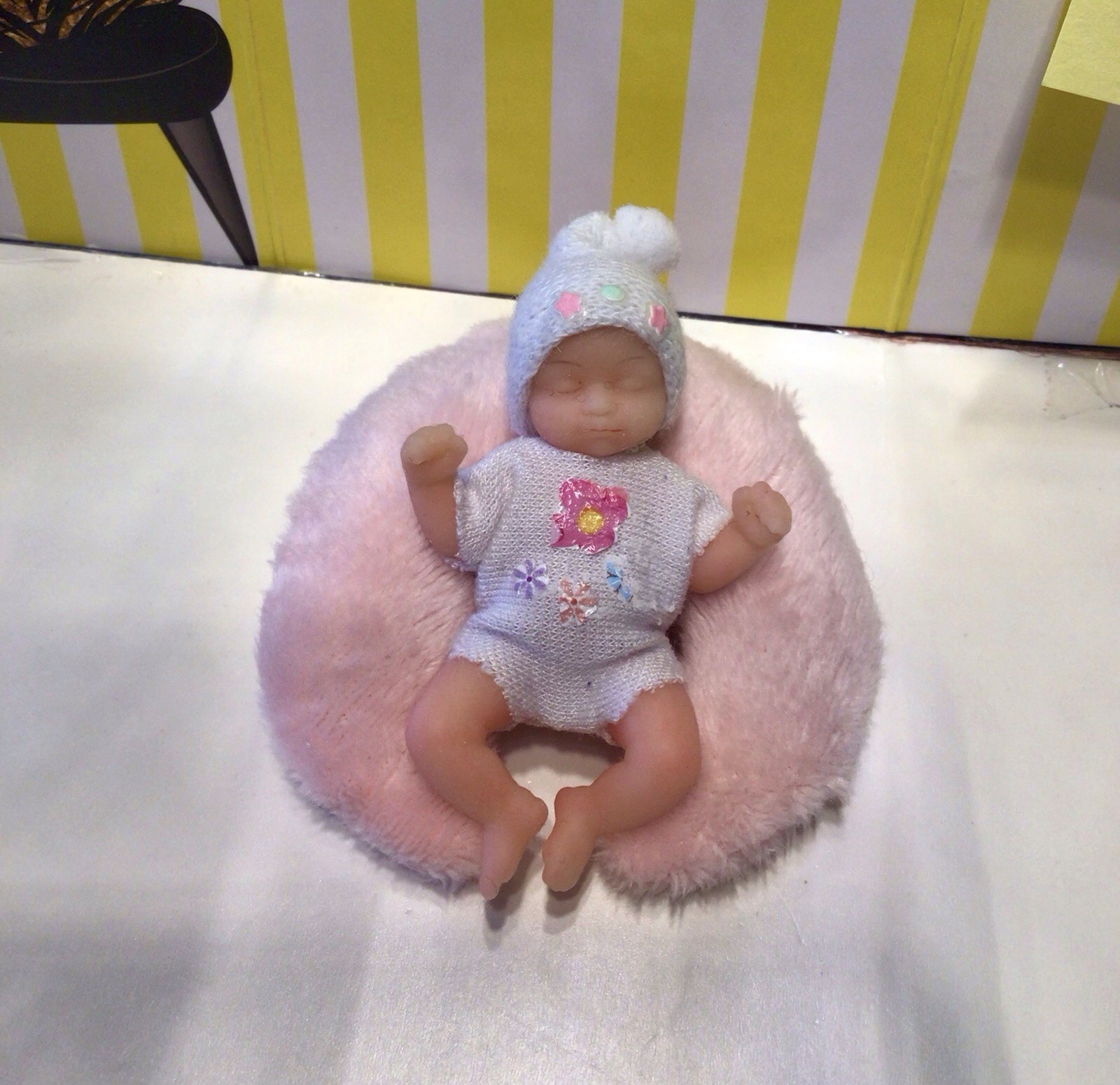 My mini baby pink boppy pillow