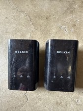 Belkin Powerline AV500 Network Adapter Model F5D4085 V1 Black Set If 2 