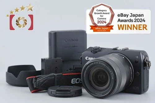 Canon EOS M Black 18.0 MP Mirrorless Camera 18-55 IS STM Lens [Excellent]