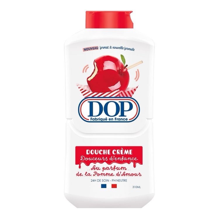 Gel douche crème DOP pomme d'amour lot de 4 anti tiraillement 310ml hydratation peau sèche