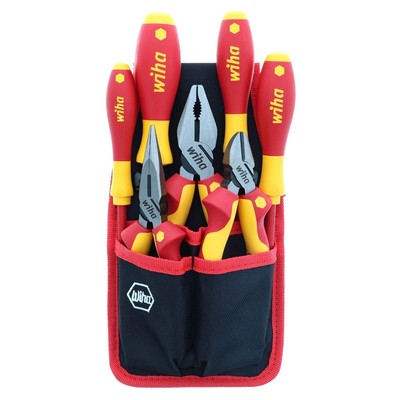 Wiha 32985 Insulated Industrial Pliers And Screwdriver Set - 7 Piece Set