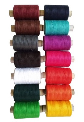 800M Sewing Thread Set 14 Spools Strong Cotton Polyester Hand & Machine Sewing