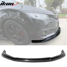 Fits 16-18 Honda Civic Coupe Sedan MDA Style Front Bumper Lip Kit Unpainted PU