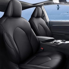 Toyota Highlander 7-seat Covers 2020 2021 2022 2023 Black Leather Full Coverage