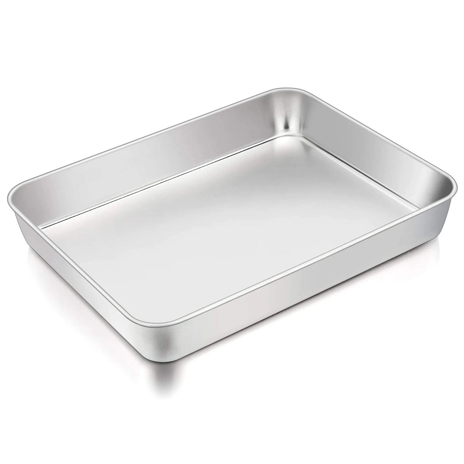 Lasagna Pan, 12.3’’ x 9.75’’ x 2’’, Stainless Steel Rectangular Cake Brownie ...