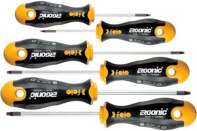 Felo Schraubendreher Satz 6-teilig ERGONIC 408 Torx T 8 - T 25