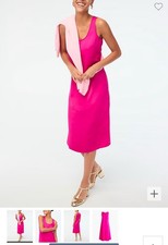 j crew size 18 dress women summer Pink Tank Slip Dress