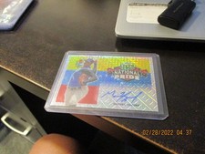 miguel yajure rookie auto metal draft 2020 silver mojo