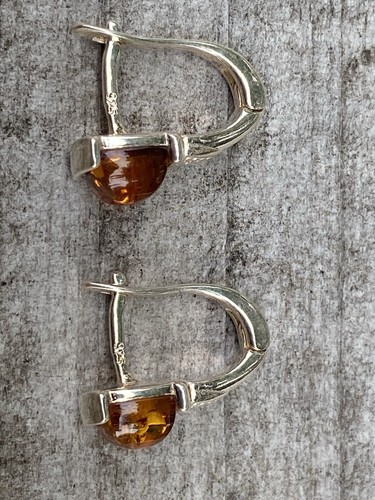 Baltic Amber Earrings - Picture 4 of 6
