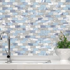 Peel and Stick Backsplash Tile for Kitchen Subway Self Adhesive Bathroom Wall...