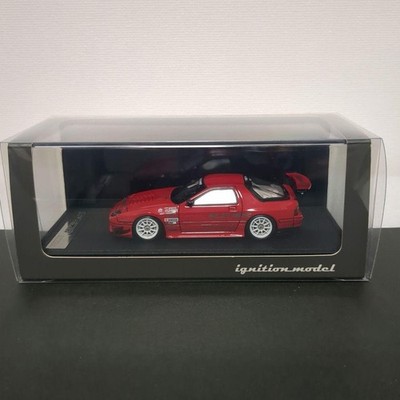 Ignition Model Mazda RX-7 FC3S RE Amemiya Red Diecast Car w/ Case