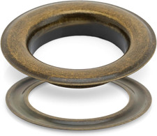 1 inch Hole 10 Sets Grommets Eyelets with Washers for Leather Antique Brass
