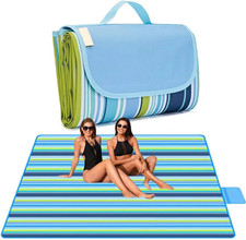 Picnic Blanket Beach Blankets 80"x60" Large Sandproof Waterproof Camping Portabl