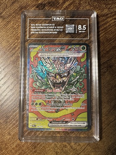 Teal Mask Ogerpon ex graded TAG 8.5 for sale on eBay