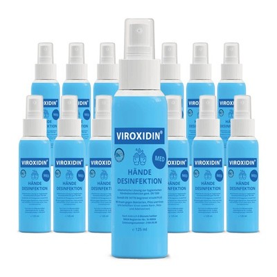 Viroxidin Med Desinfektionsmittel für Hände -  125ml - 15er Set