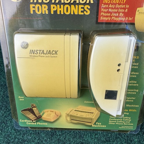 InstaJack for Phones Base & Extension AC Outlet Phone Jack Conversion GE TL96595 - Zdjęcie 2 z 9