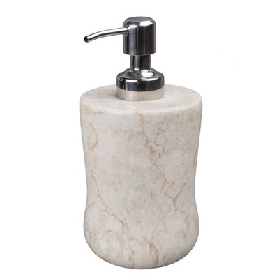 Creative Home Natural Champagne Marble Curvy Collection Lotion Liquid Soap Beige