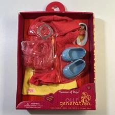 Summer Of Style Our Generation Deluxe Outfit for 18" Dolls Shoes Tote Top Skirt