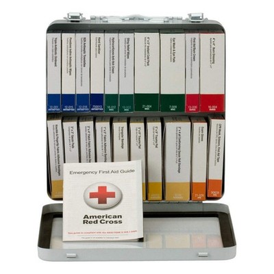 FIRST AID ONLY 90600 FirstAidKit w/House,129pcs,2 5/8x9'',WHT 48ZE22