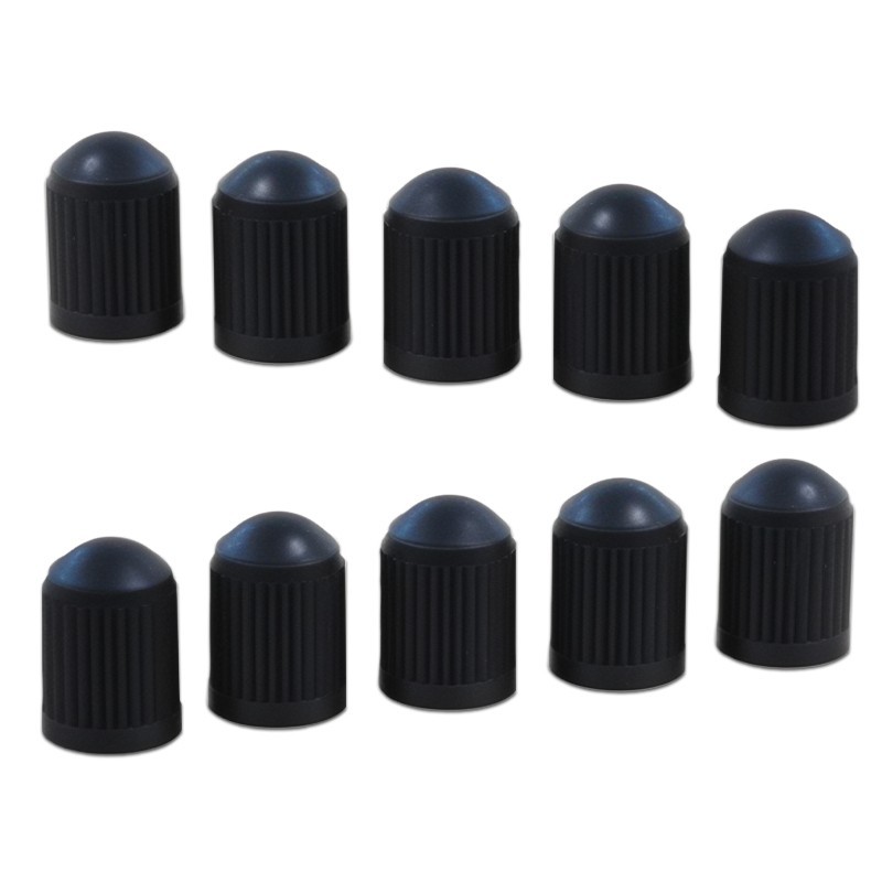 Dust Cover Black New 100PCS Plastic Car Tire Rim Valve Stems Wheel Tyre Air Caps