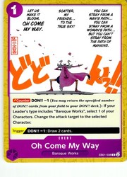 Oh Come My Way (Reprint) EB01-038 Common - Premium Booster -The Best- Vol. 2
