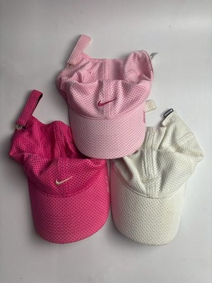 Nike Lot of 3 Hat Mens Strapback Dri-Fit 6 Panel Mesh Tailwind Running